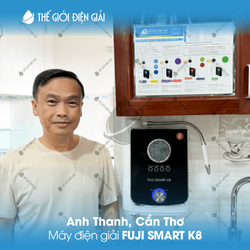 Anh Thanh, Cần Thơ lắp đặt máy lọc nước iON kiềm Fuji Smart K8