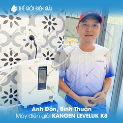 Anh Đôn, Bình Thuận lắp đặt máy lọc nước iON kiềm Kangen K8