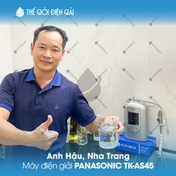 Anh Hậu, Nha Trang lắp đặt máy lọc nước ion kiềm Panasonic TK-AS45