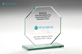 Tập đoàn Thế Giới Điện Giải nhận giải thưởng Nhà phân phối hệ thống lọc nước tốt nhất 2023 tại Việt Nam