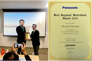 [Báo VnExpress] Thế Giới Điện Giải được vinh danh tại hội nghị nhà phân phối toàn cầu Panasonic
