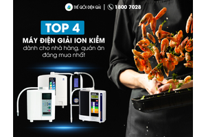 Top 4 máy điện giải ion kiềm dành cho nhà hàng, quán ăn đáng mua nhất!