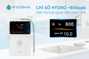 Chỉ số Hydro máy lọc nước ion kiềm Panasonic TK-AS700 là bao nhiêu?