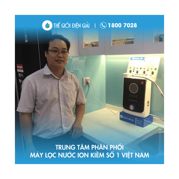 Anh Phụng, Q.10, TP HCM lắp đặt máy điện giải ion kiềm Fuji Smart K8