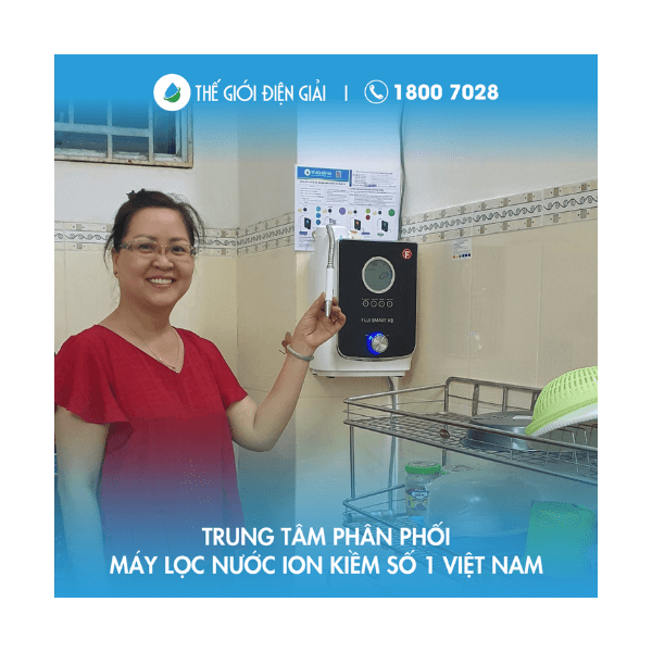 Chị Huệ, TP Thủ Đức, TP HCM lắp máy điện giải Fuji Smart K8 giàu Hydro