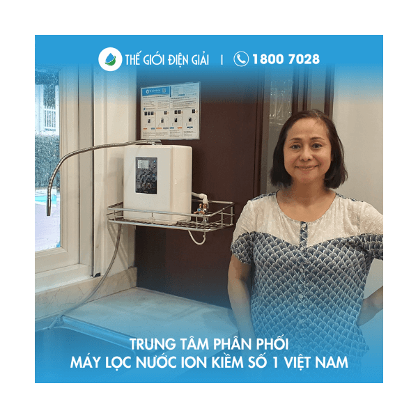 Chị Phương, TP Thủ Đức, TP HCM lắp máy điện giải Fujiiryoki HWP-77