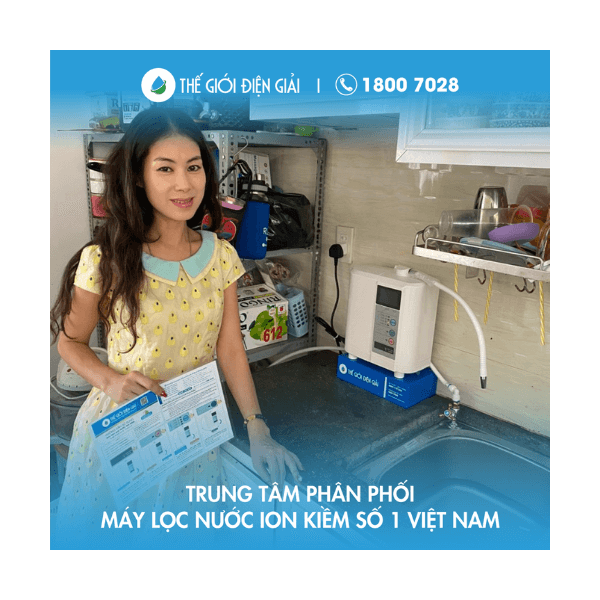 Chị Hà, Bà Rịa - Vũng Tàu lắp máy điện giải ion kiềm Impart MX-99 giàu Hydro