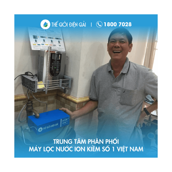 Anh Sơn, Đồng Nai lắp máy lọc nước ion kiềm Panasonic TK-AS66 chính hãng