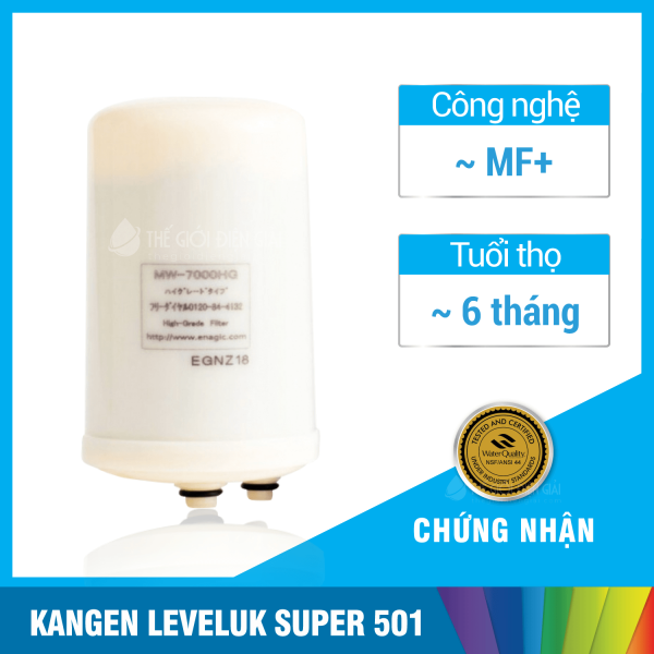Lõi lọc máy lọc nước iON kiềm Kangen - Enagic LeveLuk Super 501