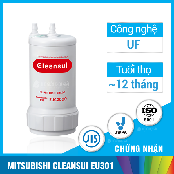 Lõi lọc máy lọc nước ion kiềm Mitsubishi Cleansui EU301 Nhật Bản chính hãng