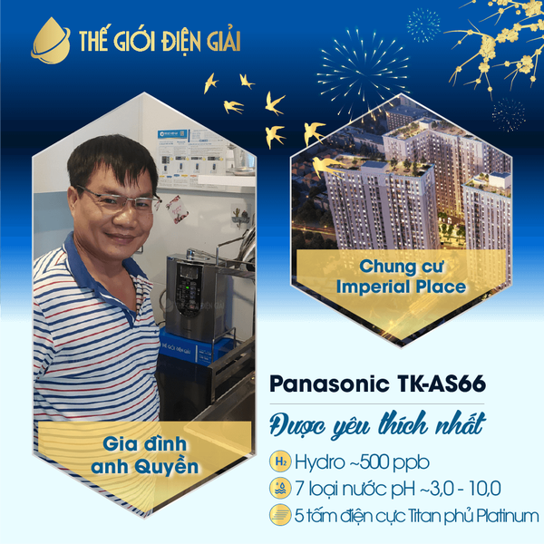 Máy điện giải Panasonic TK-AS66 Hà Nội