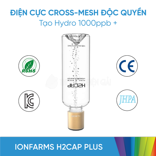Máy tạo nước Hydro cầm tay IonFarms H2CAP Plus chính hãng