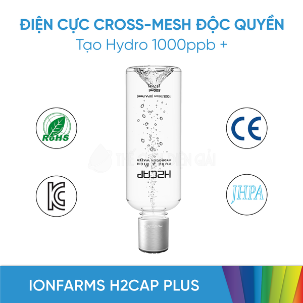 Máy tạo nước Hydro cầm tay IonFarms H2CAP Plus cao cấp Hàn Quốc