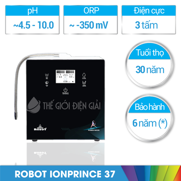 Máy lọc nước ion kiềm Robot ionPrince 37 chính hãng