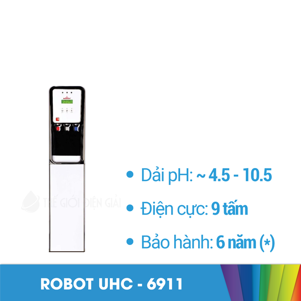 Máy lọc nước iON kiềm Robot UHC - 6911 chính hãng giá rẻ