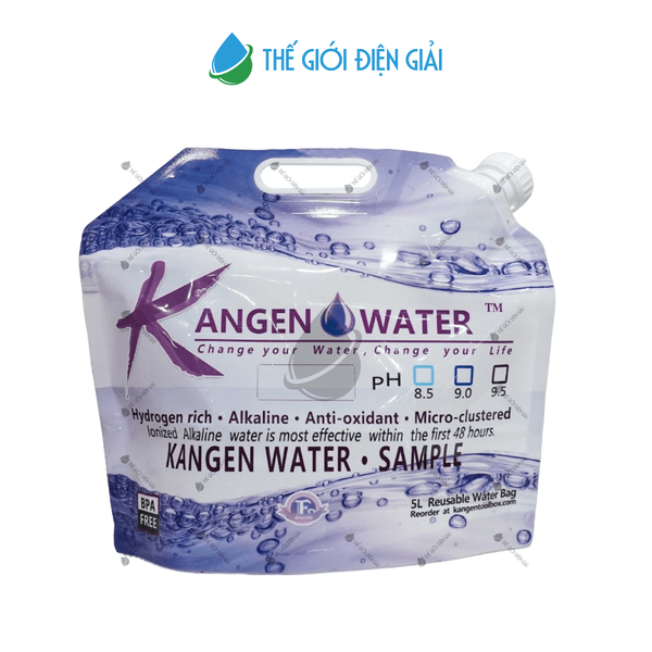 Túi đựng nước ion kiềm điện giải hydro Kangen Enagic 5 lít
