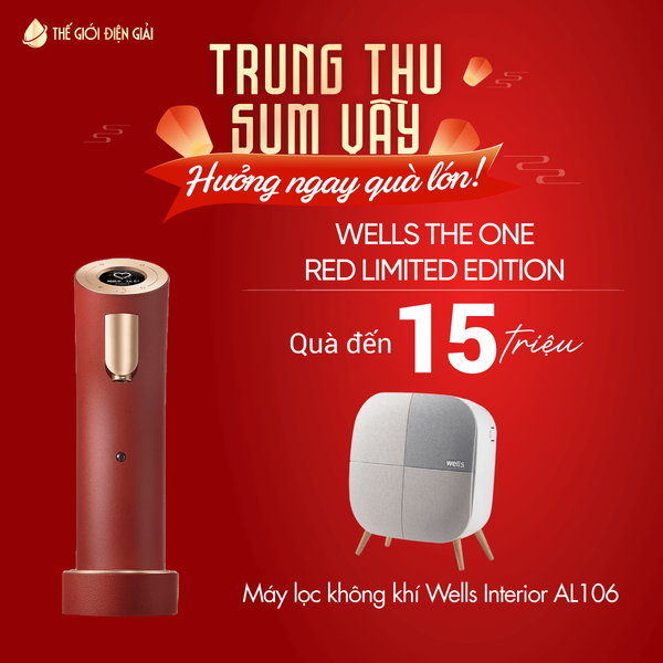 Máy lọc nước Wells The One Red Limited Edition cao cấp