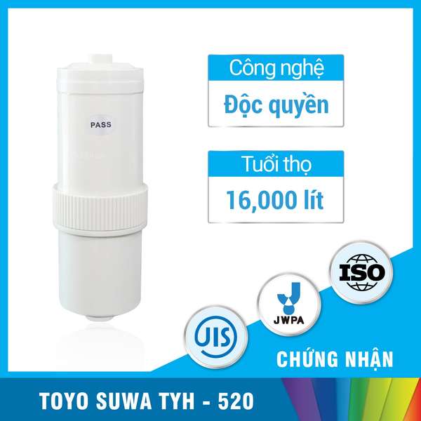 Máy lọc nước iON kiềm Nhật Bản Toyo Suwa TYH - 520 giàu Hydro bảo hành đến 3 năm