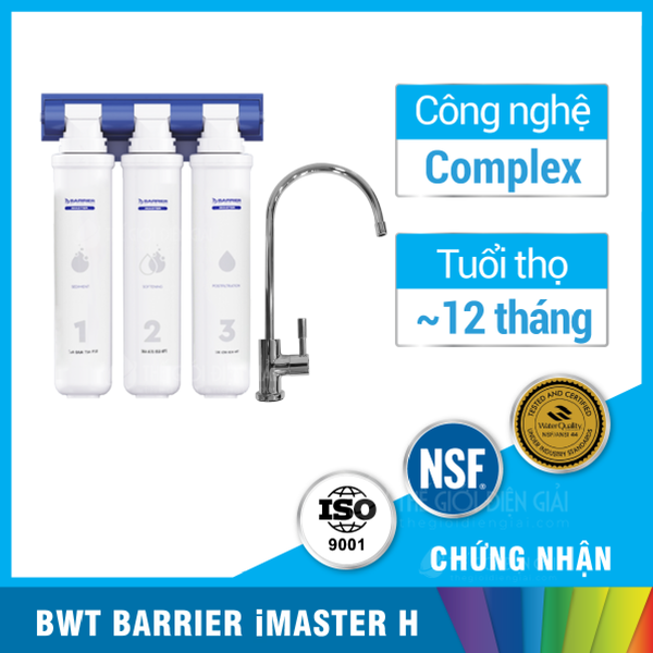 Máy lọc nước BWT Barrier iMaster H nhập khẩu châu Âu làm mềm nước cứng hiệu quả nhất