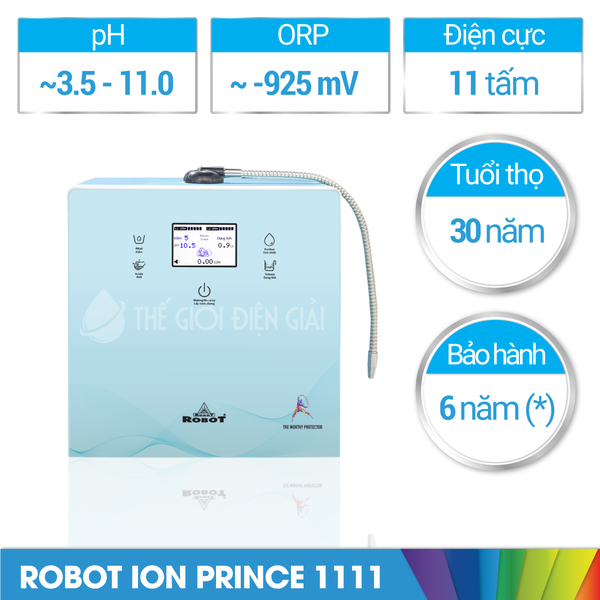 Máy lọc nước iON kiềm Robot ionPrince 1111 chính hãng