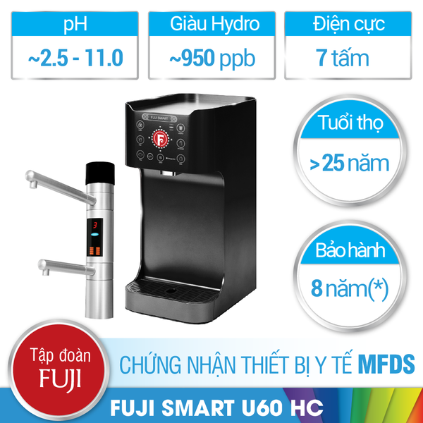 Máy lọc nước iON kiềm Fuji Smart U60 HC chính hãng