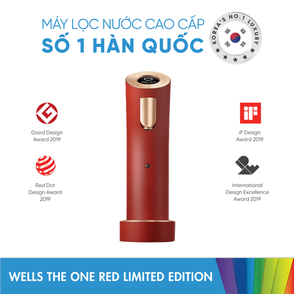 Máy lọc nước Wells The One Red Limited Edition cao cấp số 1 Hàn Quốc