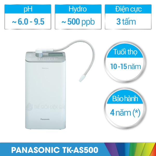 Máy lọc nước iON kiềm Panasonic TK-AS500 chính hãng dịch vụ tốt nhất